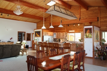 Custom remote home by Mauna Loa Cedar Homes